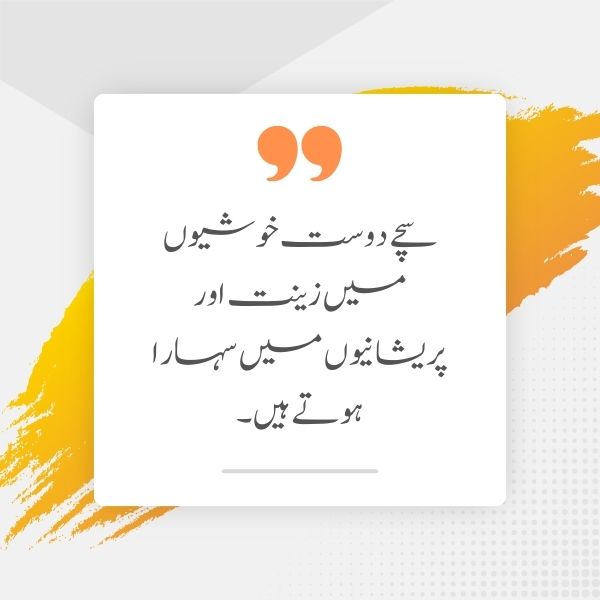 Best urdu quotes on friendship short