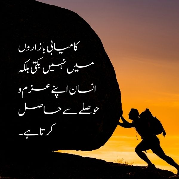 Urdu quotes on success in life